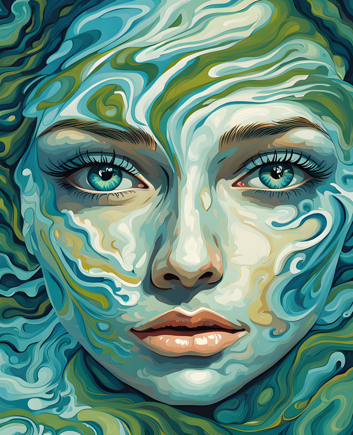 Water Spirit Lady (3) - Van-Go Paint-By-Number Kit