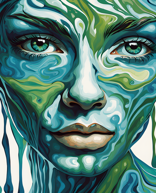 Water Spirit Lady (5) - Van-Go Paint-By-Number Kit