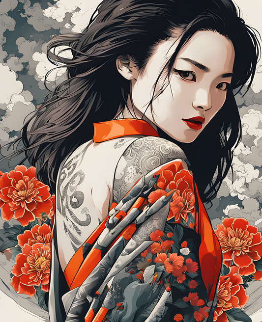 Yakuza girl (3) - Van-Go Paint-By-Number Kit