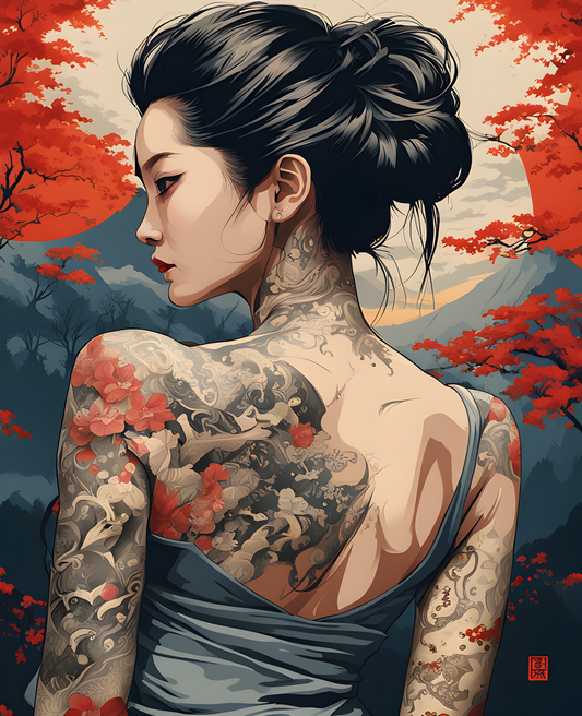 Yakuza girl (4) - Van-Go Paint-By-Number Kit