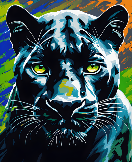 Black Panther - Big Cat (1) - Van-Go Paint-By-Number Kit