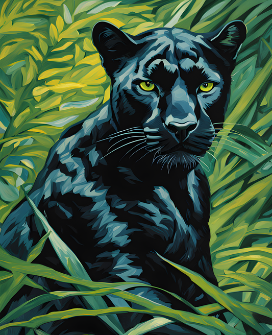 Black Panther - Big Cat (3) - Van-Go Paint-By-Number Kit