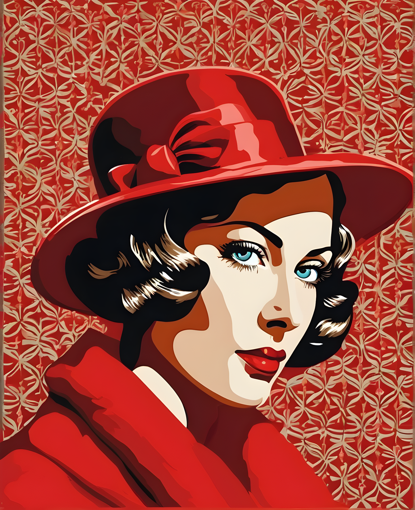 Lady In Red Collection PD (70) - Van-Go Paint-By-Number Kit