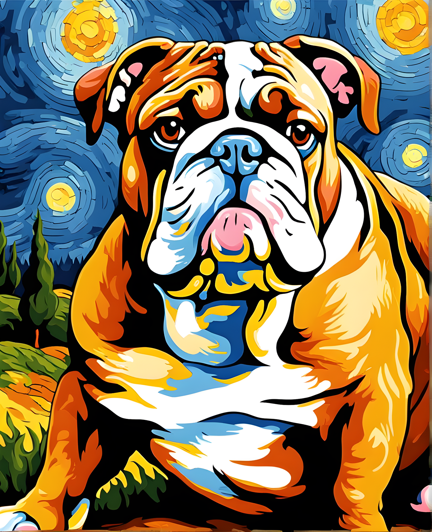 Dogs Collection PD (49) - Bulldog - Van-Go Paint-By-Number Kit