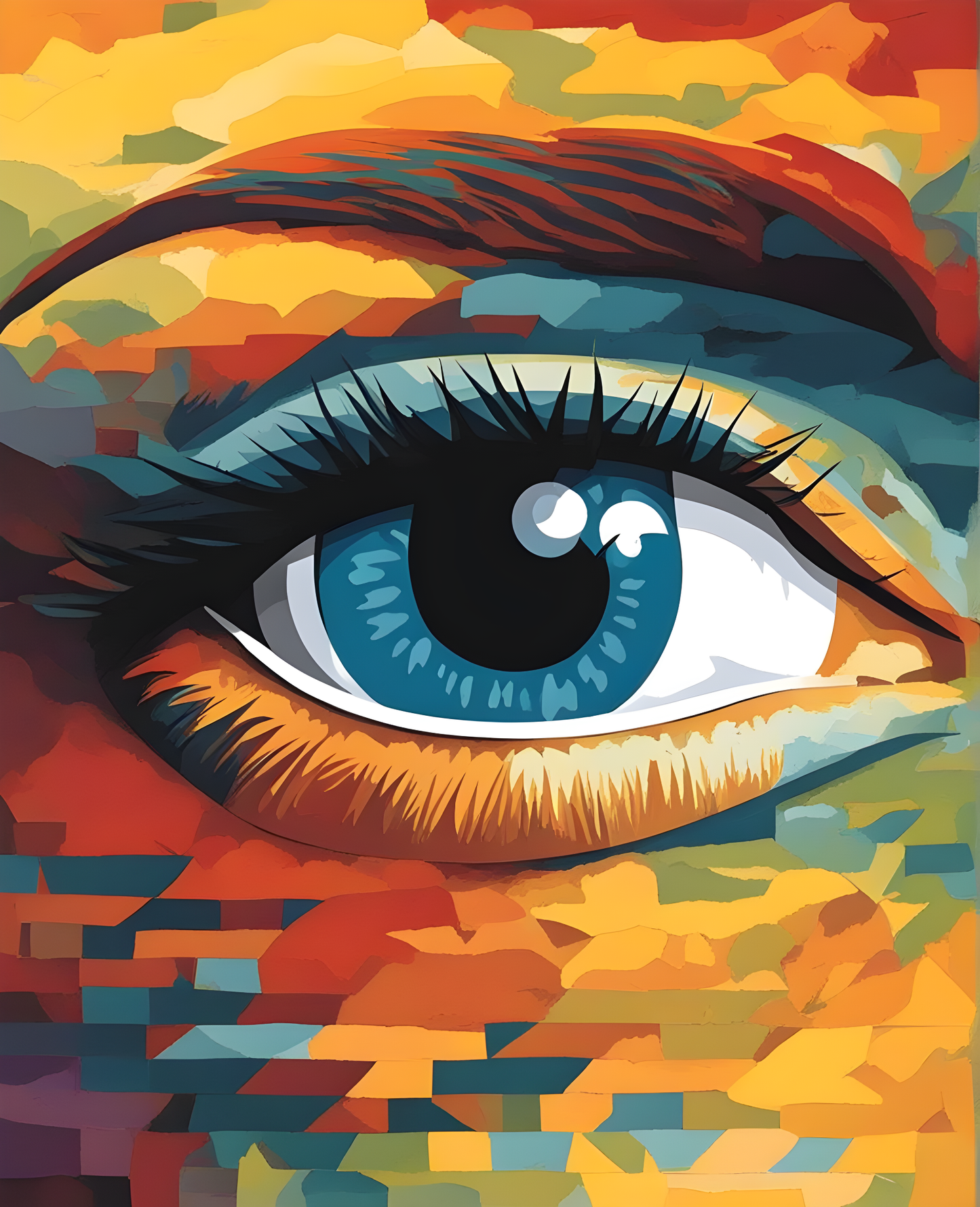 False Mirror (4) - Van-Go Paint-By-Number Kit