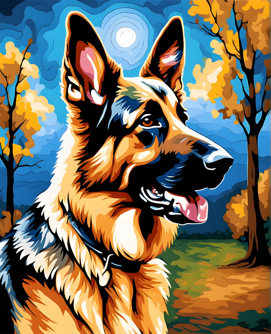 Dogs Collection PD (39) - German Shepherd - Van-Go Paint-By-Number Kit