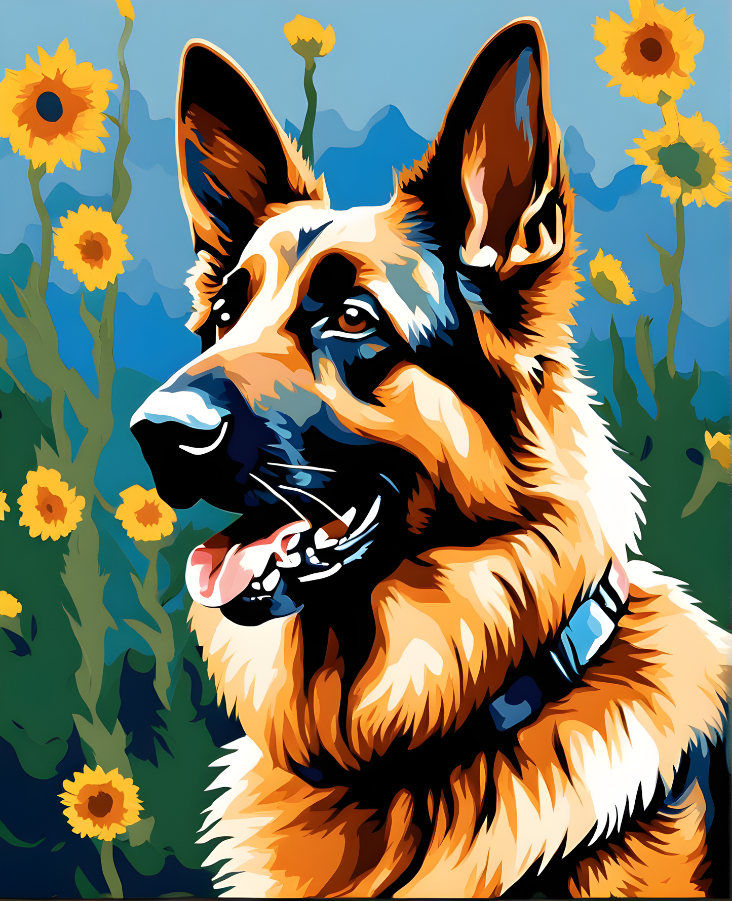 Dogs Collection PD (54) - German Shepherd - Van-Go Paint-By-Number Kit
