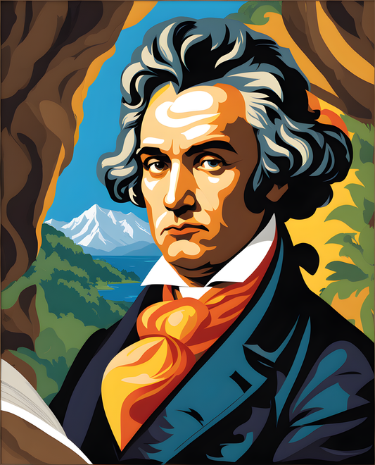 Ludwig Van Beethoven Portrait (2) - Van-Go Paint-By-Number Kit