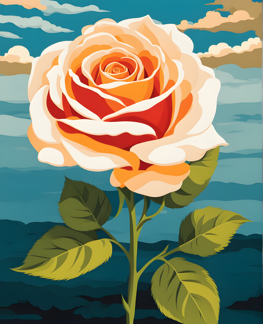 Meditative rose (5) - Van-Go Paint-By-Number Kit