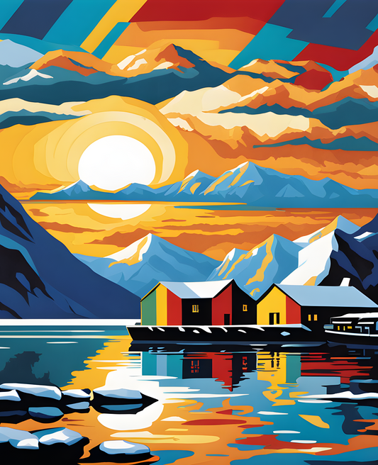 Antarctica Collection PD (14) - Port Lockroy - Van-Go Paint-By-Number Kit