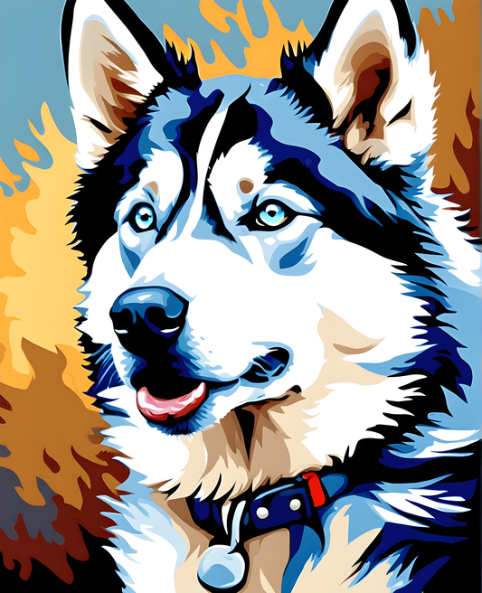 Dogs Collection PD (31) - Siberian Husky - Van-Go Paint-By-Number Kit