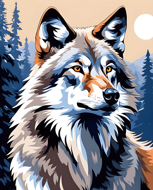 Wolves Collection PD (29) - Van-Go Paint-By-Number Kit