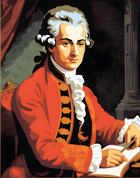 Wolfgang Amadeus Mozart Portrait (5) - Van-Go Paint-By-Number Kit