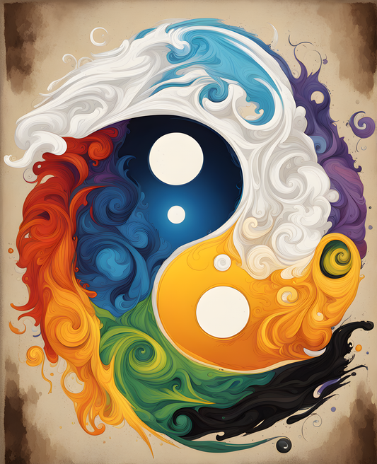 The Yin Yang Symbol (1) - Van-Go Paint-By-Number Kit