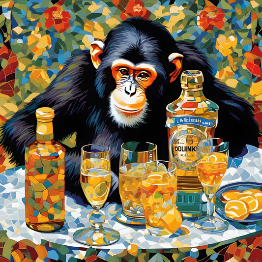 The Drunken Monkey (1) - Van-Go Paint-By-Number Kit