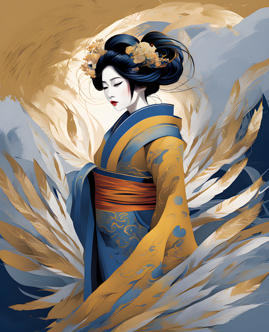 Japanese Geisha (6) - Van-Go Paint-By-Number Kit