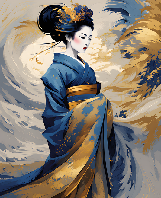 Japanese Geisha (5) - Van-Go Paint-By-Number Kit