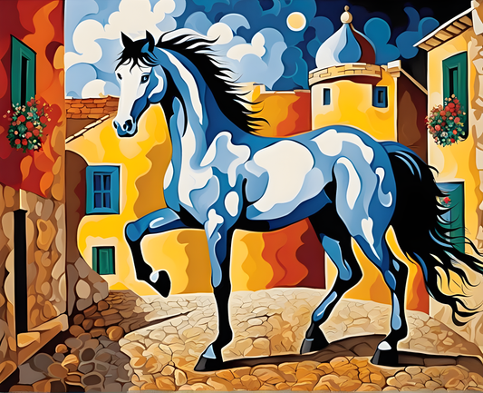 Street Art Collection OD (32) - a Horse - Van-Go Paint-By-Number Kit