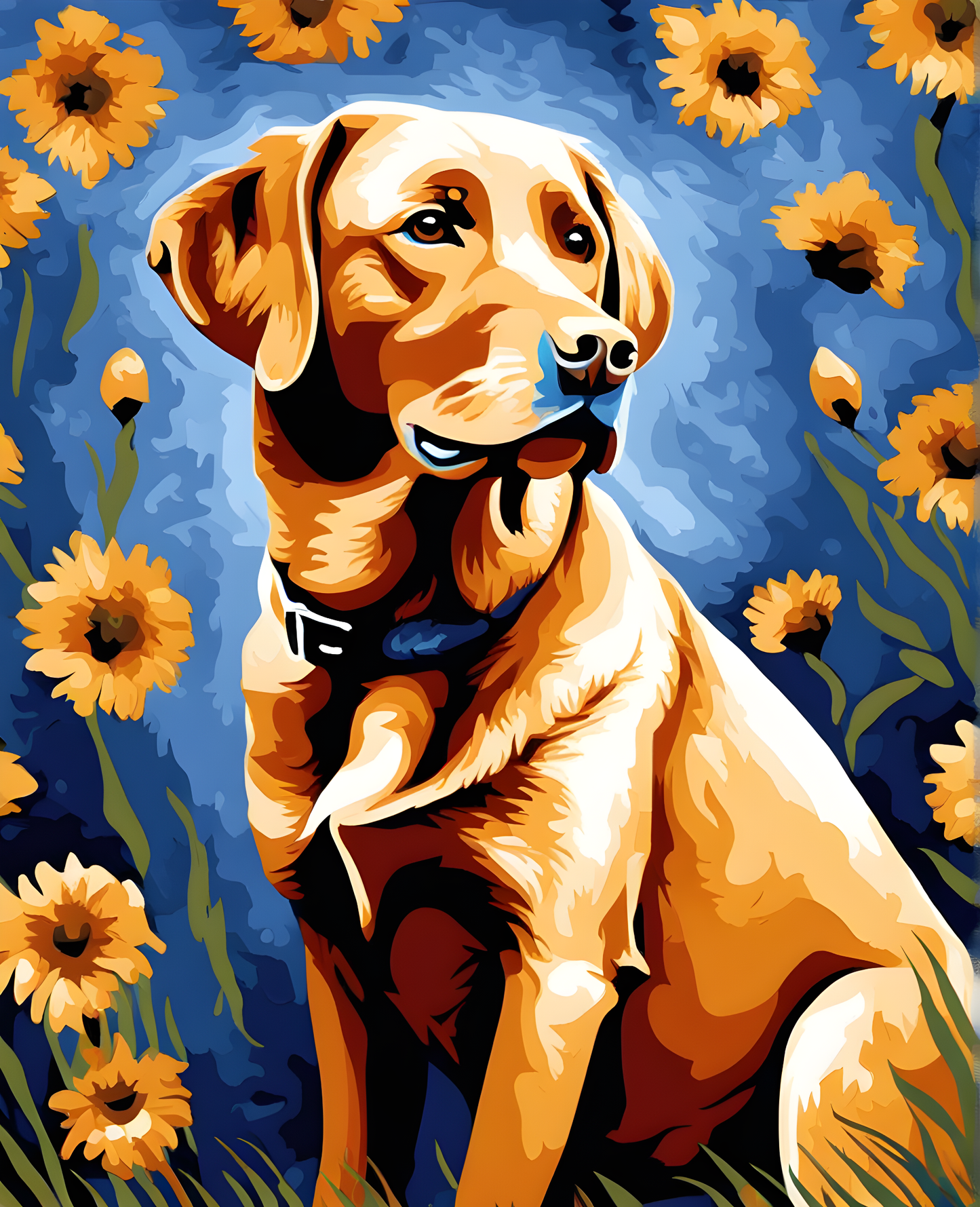 Dogs Collection PD (25) - Labrador - Van-Go Paint-By-Number Kit