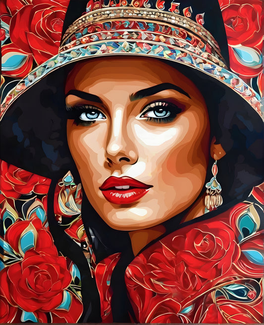 Lady In Red Collection PD (3) - Van-Go Paint-By-Number Kit