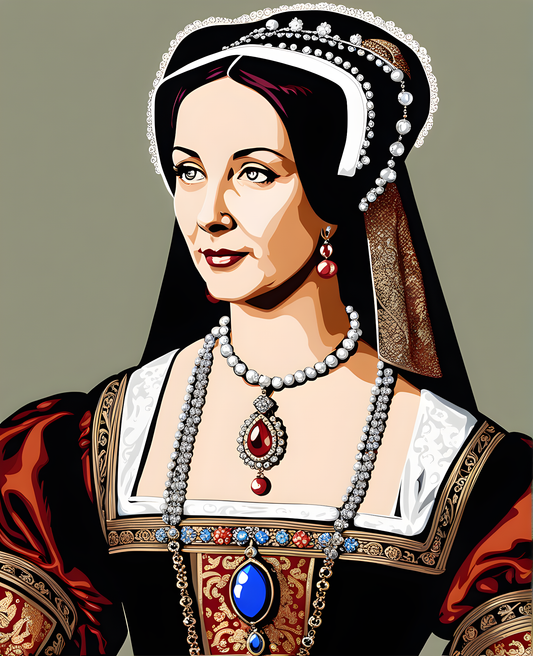 Royal Portrait PD (82) - Anne Boleyn Queen of England - Van-Go Paint-By-Number Kit