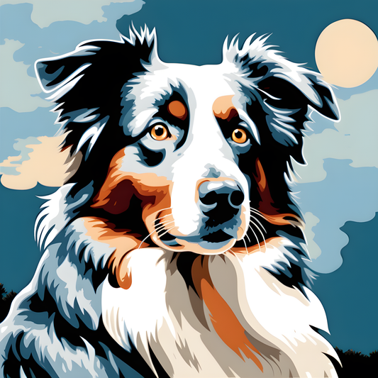 Dogs Collection PD (47) - Australian Shepherd - Van-Go Paint-By-Number Kit