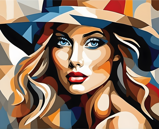 Beauty in the hat - Van-Go Paint-By-Number Kit