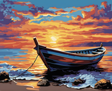 Boat in Sunset - Van-Go Paint-By-Number Kit