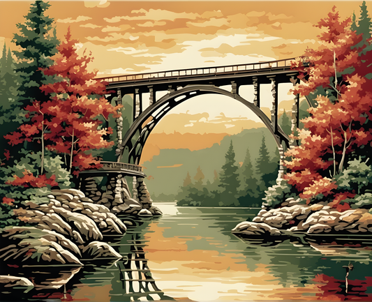 Bridge to Nowhere (PD) - Van-Go Paint-By-Number Kit