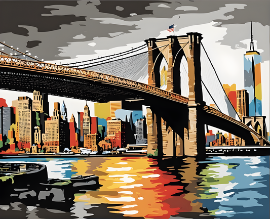 Brooklyn Bridge - Van-Go Paint-By-Number Kit