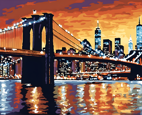 Brooklyn Bridge (2) - Van-Go Paint-By-Number Kit