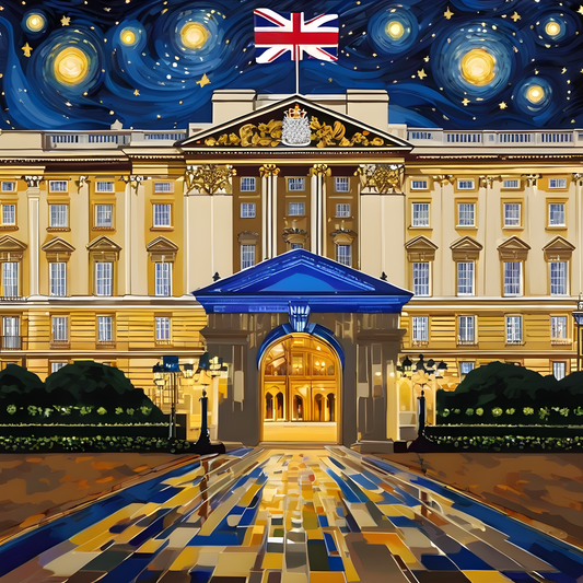 Buckingham Palace, London (1) - at Starry Night PD - Van-Go Paint-By-Number Kit