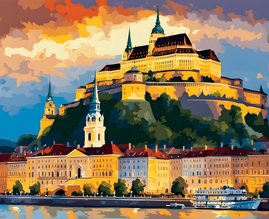 Castles OD - Buda Castle, Hungary (56) - Van-Go Paint-By-Number Kit