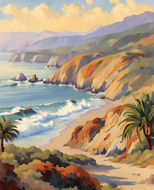 California Coast (1) - Van-Go Paint-By-Number Kit