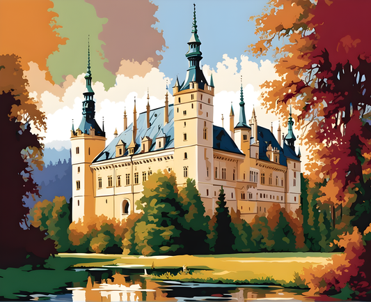 Castles OD - Castle Lednice, Czech Republic (51) - Van-Go Paint-By-Number Kit