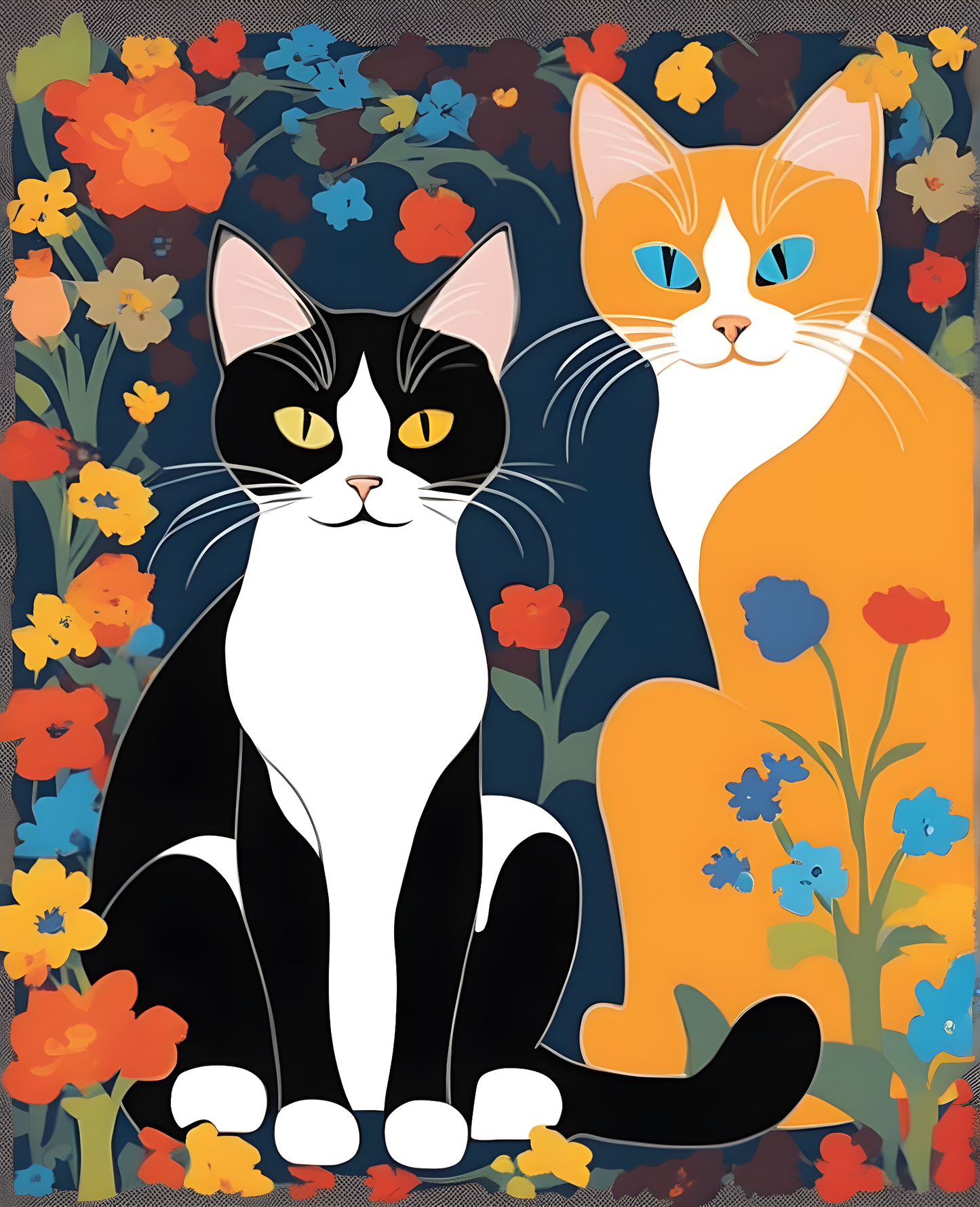 Cats Collection PD (25) - Van-Go Paint-By-Number Kit