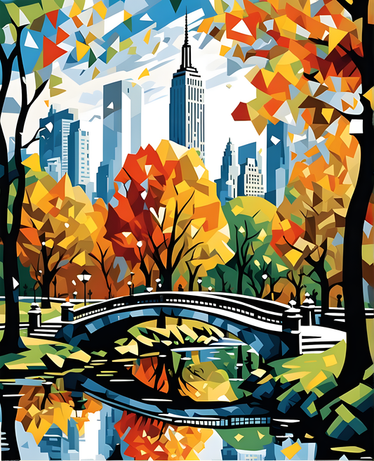 Central Park, Manhattan Collection PD (1) - Van-Go Paint-By-Number Kit