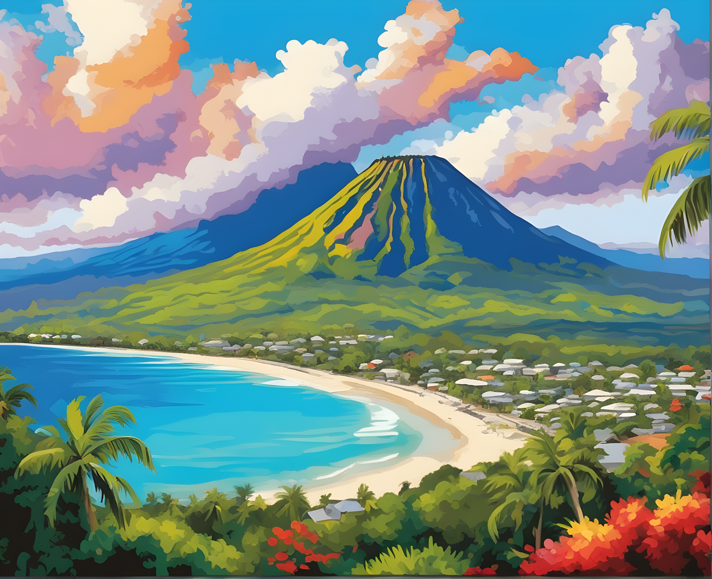 Amazing Places OD (380) - Chamarel, Mauritius - Van-Go Paint-By-Number Kit