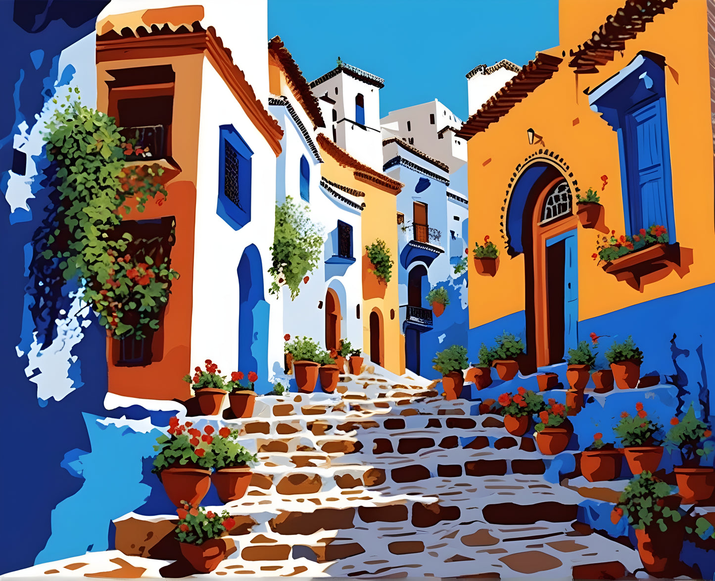 Amazing Places OD (385) - Chefchaouen, Morocco - Van-Go Paint-By-Number Kit