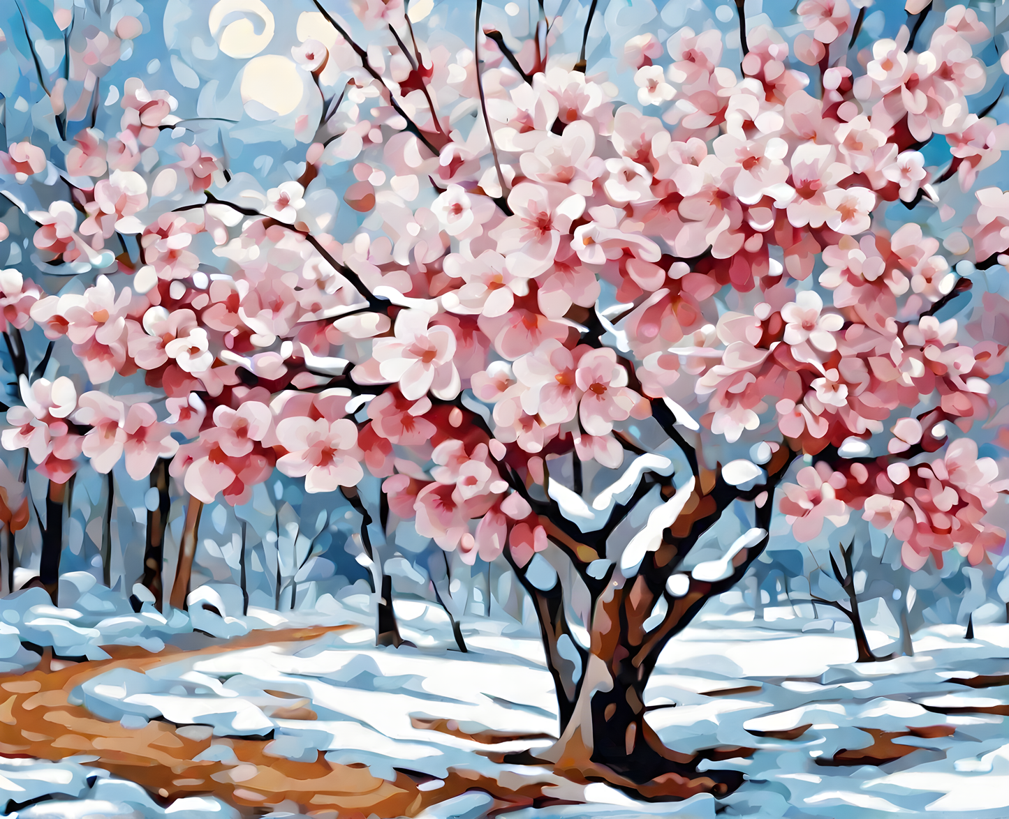 Cherry Blossom PD (8) - Van-Go Paint-By-Number Kit