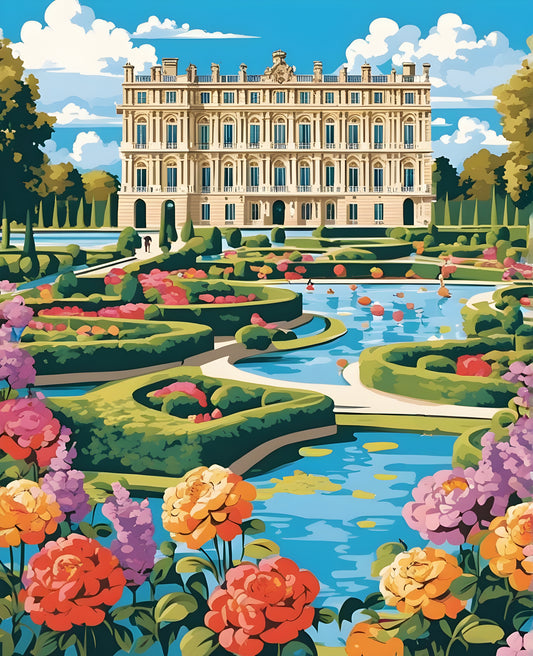 Paris Collection OD (36) -  Château de Versailles - Van-Go Paint-By-Number Kit
