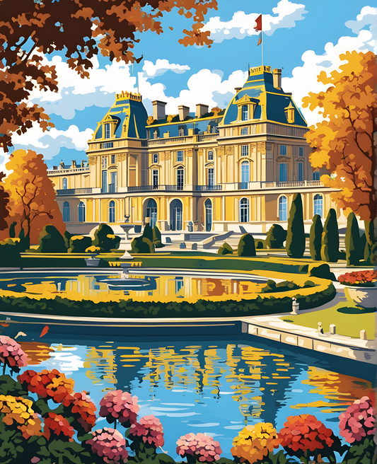 Paris Collection OD (38) -  Château de Versailles - Van-Go Paint-By-Number Kit