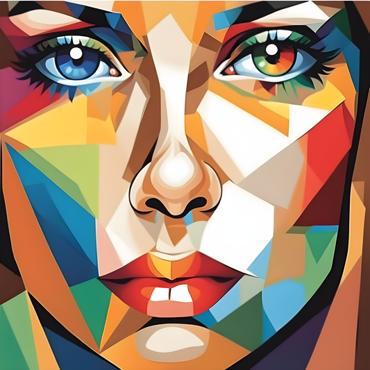 Colorful Portrait - Van-Go Paint-By-Number Kit