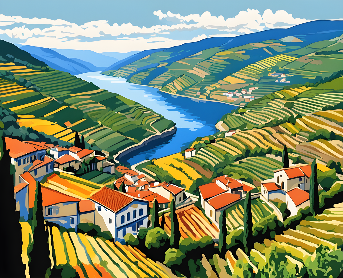 Amazing Places OD (388) - Douro Valley, Portugal - Van-Go Paint-By-Number Kit