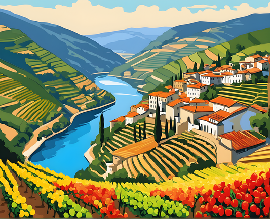 Amazing Places OD (387) - Douro Valley, Portugal - Van-Go Paint-By-Number Kit
