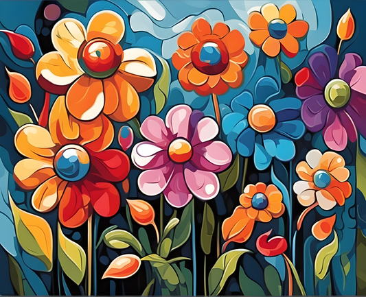 Dream Flowers PD - Van-Go Paint-By-Number Kit