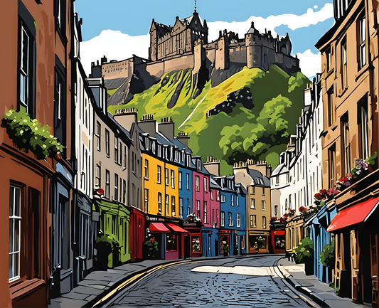 Amazing Places OD (391) - Edinburgh, Scotland - Van-Go Paint-By-Number Kit