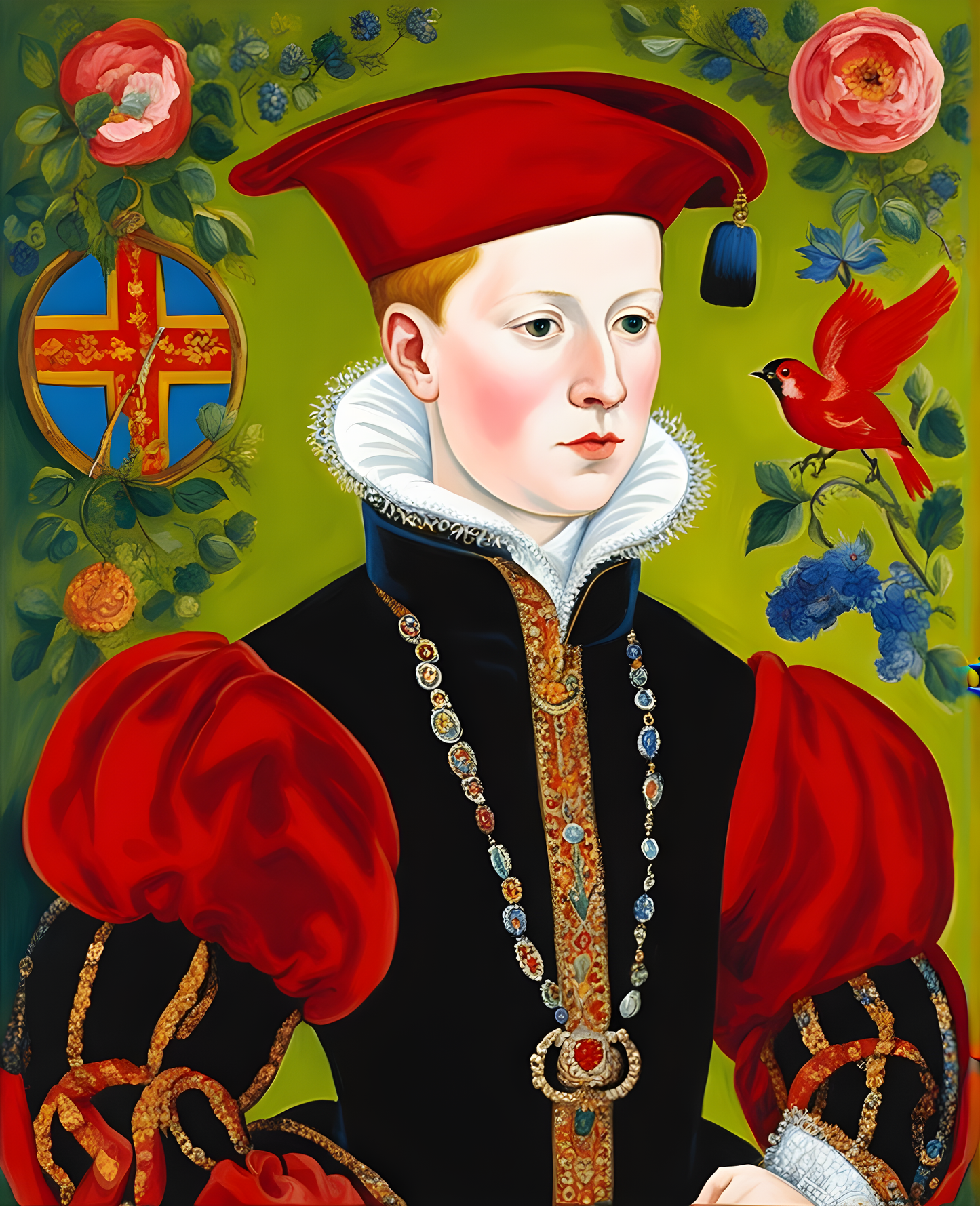 Royal Portrait PD (36) - Edward VI of England - Van-Go Paint-By-Number Kit
