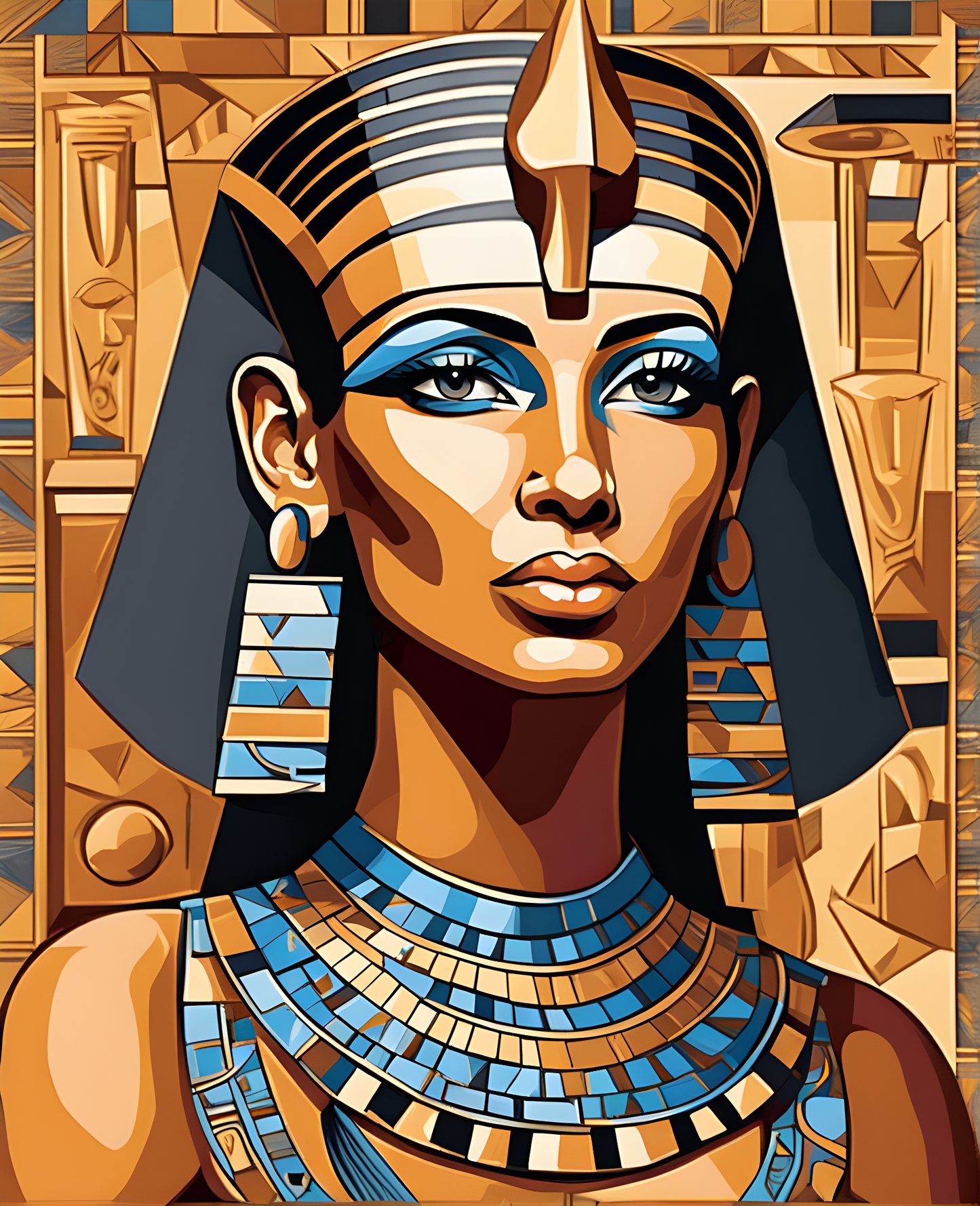Egyptian Queen (6) - Van-Go Paint-By-Number Kit