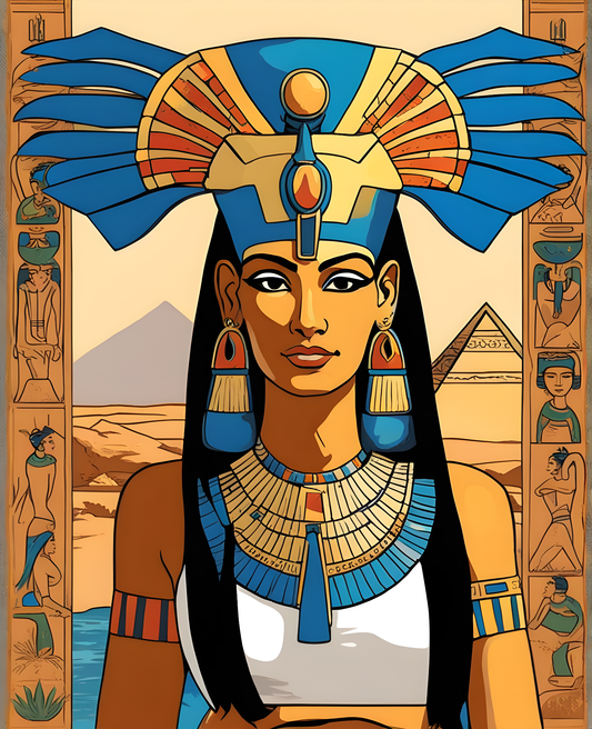 Egyptian Queen (4) - Van-Go Paint-By-Number Kit